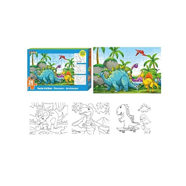 Puzzle de coloriage des Dinosaures