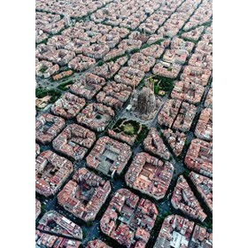 Ravensburger- Puzzle 1000 pièces Barcelone Vue du Ciel Adulte, 4005556151875, Néant
