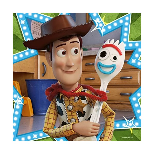 Ravensburger- 3 Puzzles de 49 pièces Toy Story 4 Pixar Disney Enfant, 4005556080670