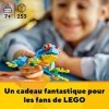 LEGO 31136 Creator 3-en-1 Le Perroquet Exotique, Jouet de Construction, Figurines Animaux de la Jungle, avec Grenouille et Po