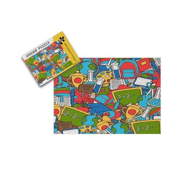 Puzzles de 1000 pièces pour Adultes et Enfants, Jeu de Construction éducatif pour Anniversaire 38 * 26cm