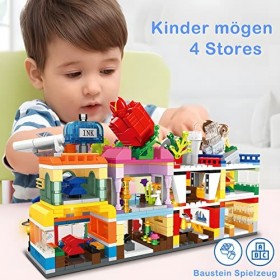 Miclut Jouet de construction avec le magasin modèle STEM Jouet de construction à partir de 6 7 8 9 10 ans 903 pièces Briques 