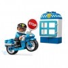 LEGO 10900 Duplo Town La Moto de Police Jeu de Construction, avec Figurine de Policier, Jouet Enfant de 2 Ans et Plus