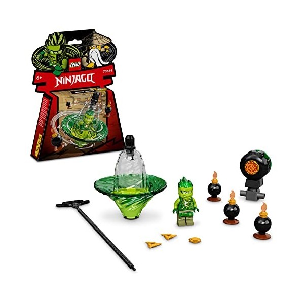 Lego 70689 Ninjago L’Entraînement Ninja Spinjitzu De Lloyd, Toupie Jouet pour Les Enfants de 6 Ans et Plus avec Minifigure Ll