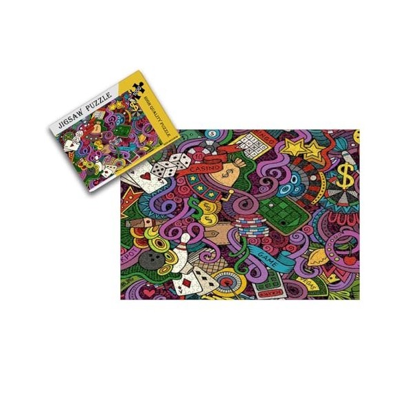 Puzzles pour Adultes 1000 pièces Puzzles pour Adultes Grand Puzzle épais pour Adolescents et Enfants 38 * 26cm