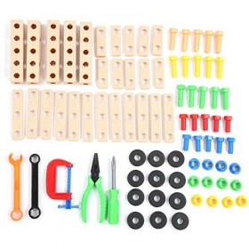 Enfants En Plastique Intelligent Démonter Bloc Jouet, Dessin Animé Conception En Plastique Vis Écrou Bâtiment Construction Bl