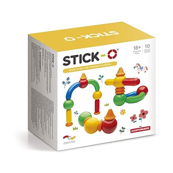 Stick-O Jeu de Construction magnétique pour Enfants à partir de 1,5 Ans, Jouets de Construction créatifs, Jouets éducatifs av