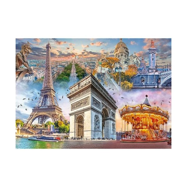 Trefl - Week-End à Paris, France - Casse-tête 2000 éléments - Capitale européenne, Monuments célèbres, Divertissement créatif