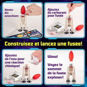 Original Stationery Laboratoire des Sciences Spatiales de la Galaxie, Kit Système Solaire et Jouet Fusée pour Explorer Les Pl