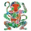 DJECO- Puzzle Art Mono Animal Jeux dhabileté, 37657, Multicolore