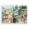 Galison 9780735371903 Plant Café Jigsaw Puzzle, Multicoloured, 1000 Pieces