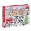 Galison- Michael Storrings Puzzle de Noël à Londres 1000 pièces, 9780735378353, Multicolore