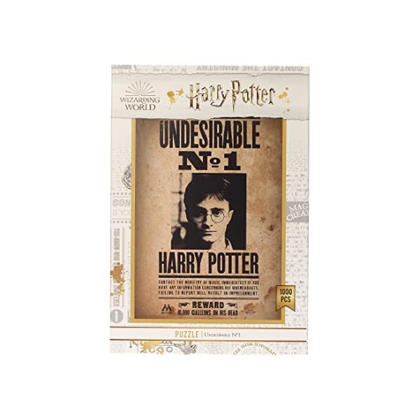 Sagas,Harry Potter RS531132 Puzzle Harry Potter Indeseable Nº1 1000 piezas, Multicolore, único