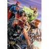 Clementoni DC Comics Justice League – 1000 pièces, Vertical, Divertissement pour Adultes, Puzzle Super-héros, fabriqué en Ita