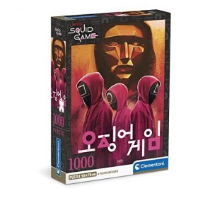 Clementoni- Squid Game Game-1000 Pièces, Puzzle Netflix, Divertissement pour Adultes-Fabriqué en Italie, 39715