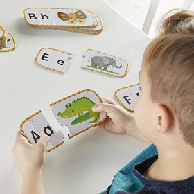 Learning Resources Cartes de puzzles de l’alphabet , préparation préscolaire, puzzles autocorrectifs, à partir de 4&nbsp;ans