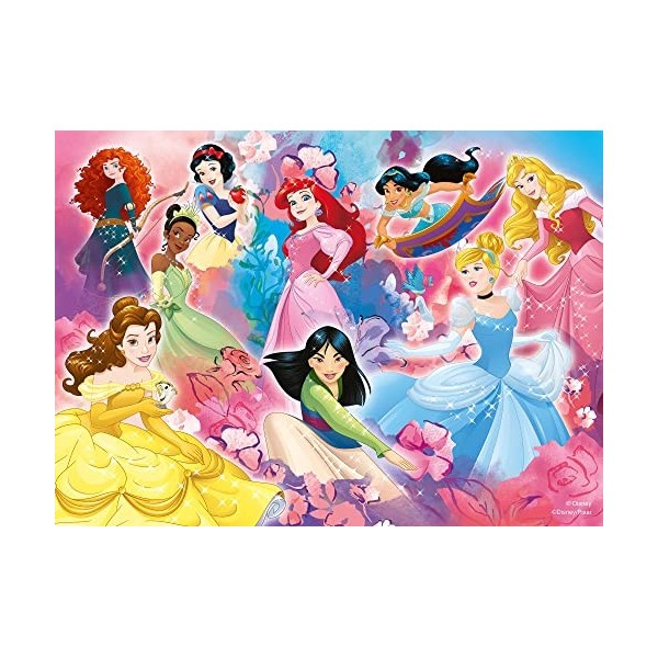 Lisciani, Puzzle pour enfants a partir de 3 ans, 2 x 24 pièces, 2 en 1 Double Face Recto / Verso avec le dos à colorier - Dis