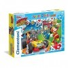 Clementoni - 23709 - Supercolor Puzzle - Mickey and the Roadster Racers - 104 Maxi Pièces - Disney