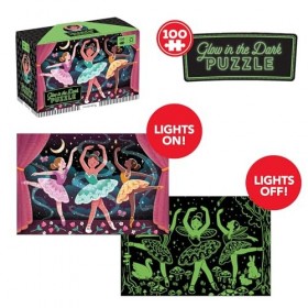 Moonlight Ballet 100 Piece Glow in The Dark Puzzle