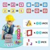 KIDCHEER Jeu Construction Magnétique, Jeux Aimanté Enfant 3 4 5 Ans Jeu Magnétique pour Cadeaux danniversaire pour Fille et 