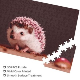 Puzzle en bois personnalisé de 300 pièces – Puzzle familial – Un hérisson – Puzzle photo pour adultes, anniversaire, mariage 