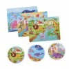 Vaguelly 3 Pièces Puzzle Casse-tête pour Les Enfants Jouet scie sauteuse énigmes Casse-tête danimaux Casse-tête pour Enfants