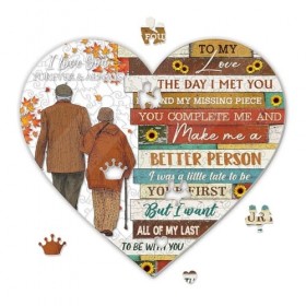 MISOYER Puzzles de la Saint-Valentin, Puzzles en Acrylique pour Adultes | Ensemble de Puzzle en Acrylique Le Jour où Je tai 