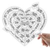 MISOYER Puzzles de la Saint-Valentin, Puzzles en Acrylique pour Adultes | Ensemble de Puzzle en Acrylique Le Jour où Je tai 