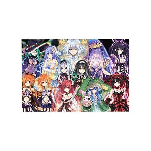 DATE A LIVE Puzzle Anime Tokisaki Kurumi Puzzle 200/300/500 pièces DIY Anime Puzzle Puzzle Cadeau de Noël danniversaire pour