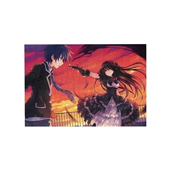 DATE A LIVE Puzzle Anime Tokisaki Kurumi Puzzle 200/300/500 pièces DIY Anime Puzzle Puzzle Cadeau de Noël danniversaire pour