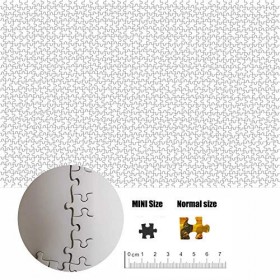 TINYOUTH Puzzle blanc de 1000 pièces, à peindre soi-même, 42 cm x 29,7 cm, 2 mm - Puzzle familial à impression réduite - Cadr