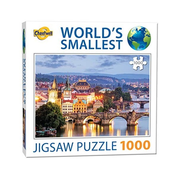 Cheatwell Games Worlds Smallest 1000 Piece Puzzle Prague Bridges