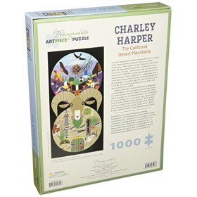 Charley Harper the California Desert Mountains 1000-Piece Jigsaw Puzzle