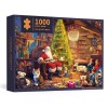 Puzzle de Noël | Puzzle de Noël de 1000 pièces | Puzzle dornements de Noël décoratifs, carton anti-décoloration, pour femmes