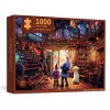 Puzzle de Noël | Puzzle de Noël de 1000 pièces | Puzzle dornements de Noël décoratifs, carton anti-décoloration, pour femmes