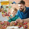 VATOS Avion Stem Jouet 25 en 1 Kit de Construction Briques Bâtiment Bricolage Pédagogique Construction Blocs Jeu de Jouets Éd