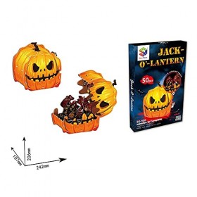 BYNYXI Halloween 3D Puzzles, Citrouille Lanterne Papier Modèle Jigsaw Toy, Puzzles de Château, Puzzles de Maison dans Les Arb