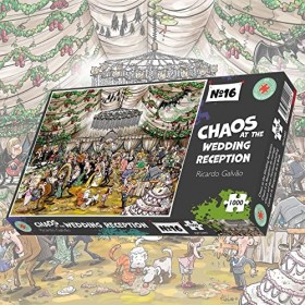 All Jigsaw Puzzles- Puzzle Chaos à la réception du Mariage 500 pièces, AJP12998