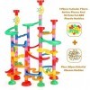 Ucradle Circuit Billes, 139Pcs Circuit de Billes Toboggan à Billes Marble Run pour Enfant DIY Labyrinthe Billes Jeu de Constr