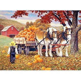 Puzzle 3D 300 p - pumpkin,300 Puzzle Classique Puzzle Adulte et Enfant Jouet Éducatif de Soulagement du Stress pour Adultes E