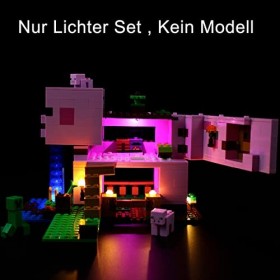ANGFJ Kit déclairage LED pour Lego 21170 Minecraft La maison de cochon seulement des lumières, pas de modèles Lego 