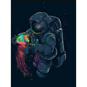 Puzzle de 300 pièces astronaut,300 puzzle pour adulte, puzzle impossible, puzzle coloré jeu dadresse pour toute la famille, 