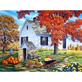 Puzzle de 300 Pièces rural,300 Puzzle pour Adultes et Enfants Puzzle Adulte Puzzle en Bois DIY BoisDécoration Murale Domicile