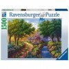 Ravensburger - Puzzle Adulte - Puzzle 1500 p - Cottage au bord de la rivière- 17109