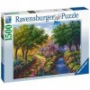 Ravensburger - Puzzle Adulte - Puzzle 1500 p - Cottage au bord de la rivière- 17109