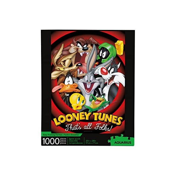 Aquarius- Looney Tunes Puzzle, 65253, Rouge, 1000