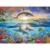 Ravensburger - Puzzle Enfant - Puzzle 300 p XXL - Le paradis des dauphins - Dès 9 ans - 12895