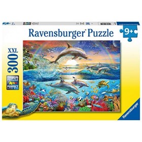 Ravensburger - Puzzle Enfant - Puzzle 300 p XXL - Le paradis des dauphins - Dès 9 ans - 12895