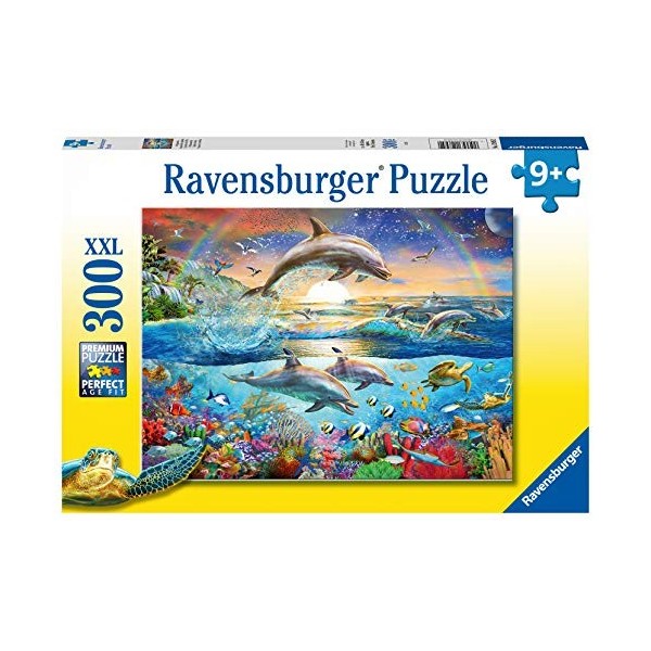 Ravensburger - Puzzle Enfant - Puzzle 300 p XXL - Le paradis des dauphins - Dès 9 ans - 12895