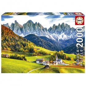 Educa - Puzzle de 2000 pièces pour Adultes | Automne dans Les Dolomites. Mesure : 96 x 68 cm. Comprend Fix Puzzle Tail pour l